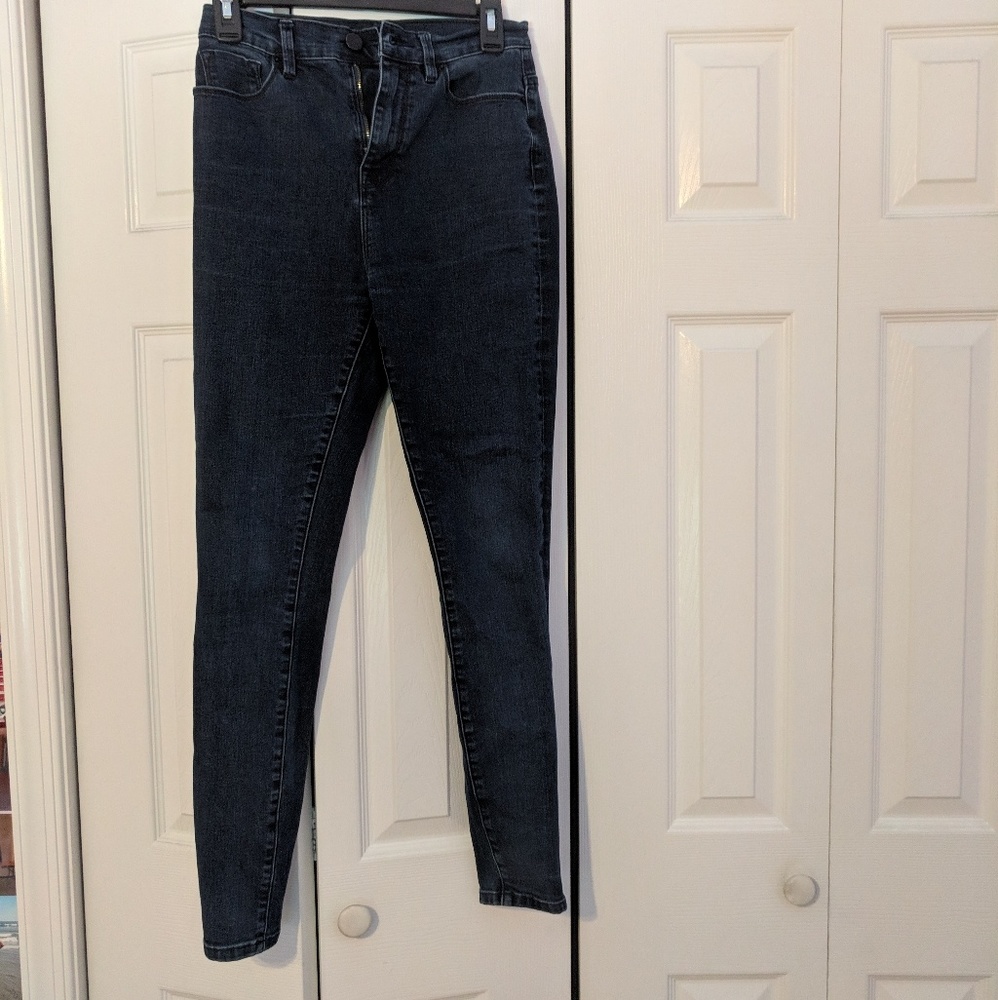 BDG super highrise twig ankle skinny dark jeans